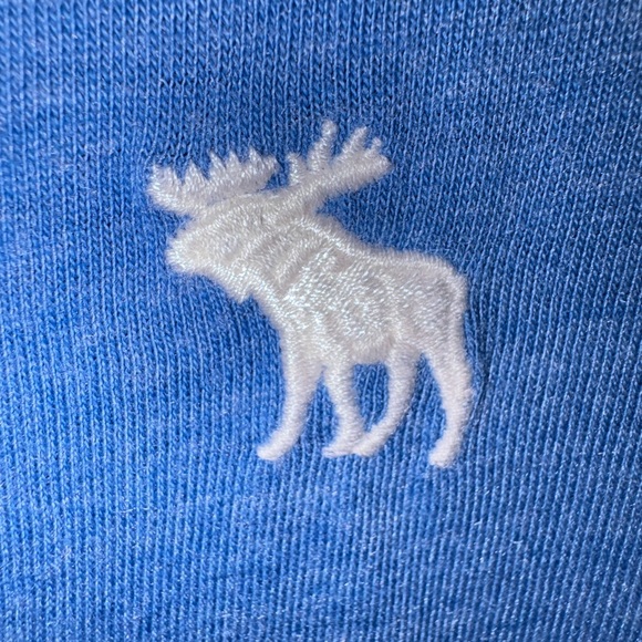 Abercrombie & Fitch Blue Logo Tee Shirt Mens Size L Short Sleeve Classic - Picture 4 of 5